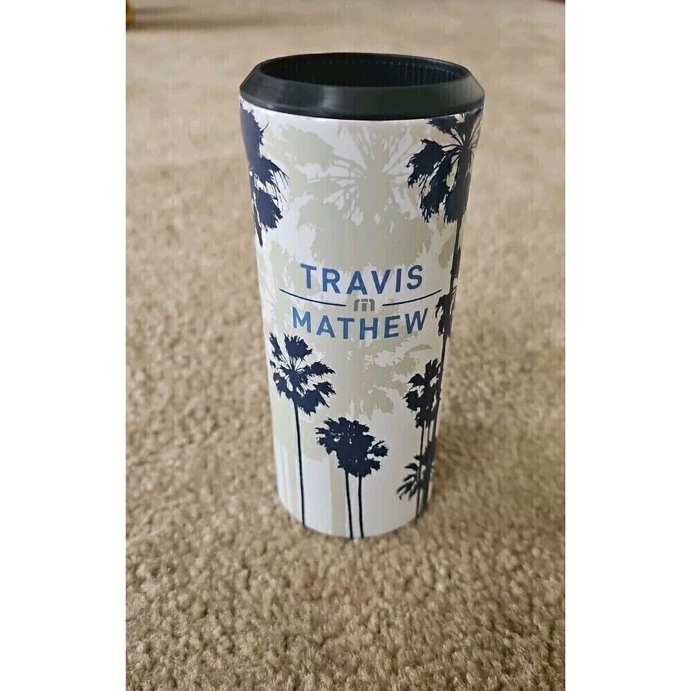 Travis Mathew Corkcicle Slim Can Cooler Palm Tree